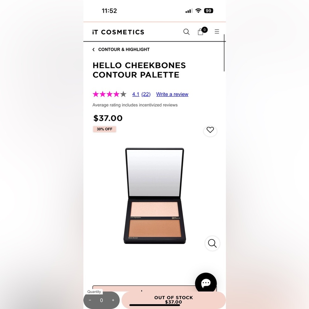 New in box hello cheekbones